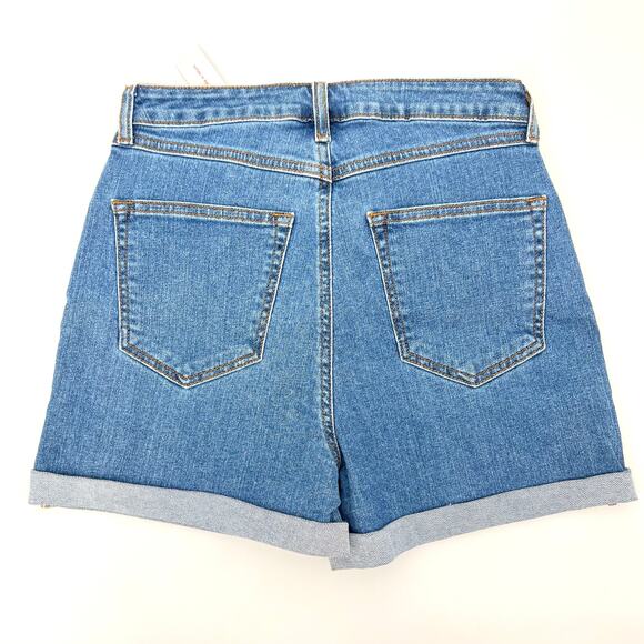 NEW Modcloth Cactus Embroidered Prickle My Fancy High Rise Jean ShortsWomen's 28 - Picture 3 of 5